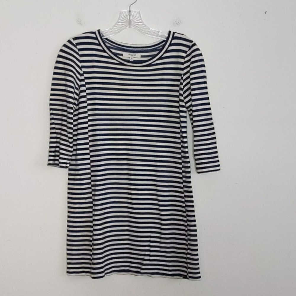 Madewell Blue Stripe Shirt Tunic